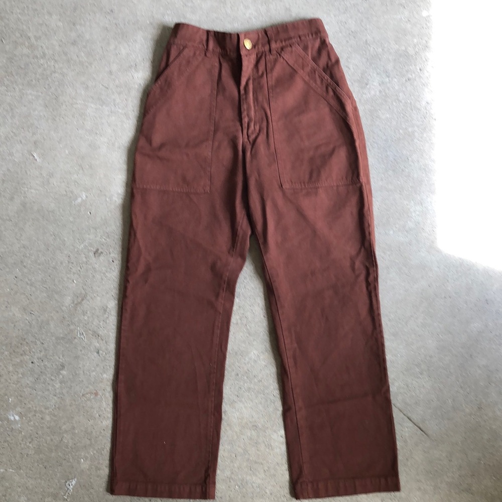 Big Bud Press Work Pants in brown. Size Small (old sizing!)